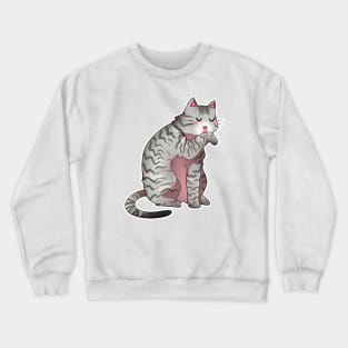 Gray Tabby Cat V.2 Crewneck Sweatshirt